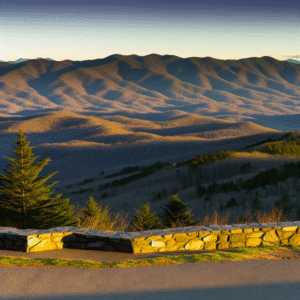 Exploring Foothills Parkway East: Scenic Views from Overlook #1